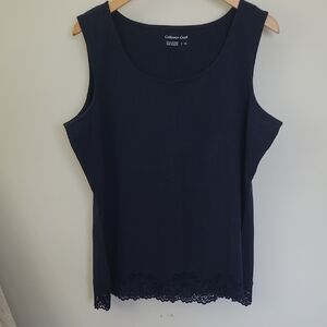 Coldwater Creek Navy Sleeveless Top 1x